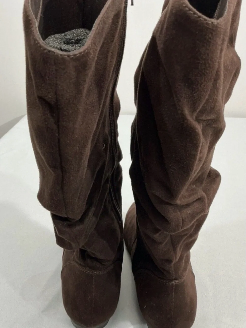LOWER EAST SIDE Dark Brown Slouch Boots